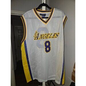 Los Angeles Lakers Kobe Bryant 8 White Mesh Basketball Jersey